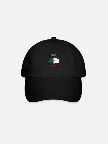 wir haben Blut Algerien - Baseballkappe - Schwarz/Schwarz