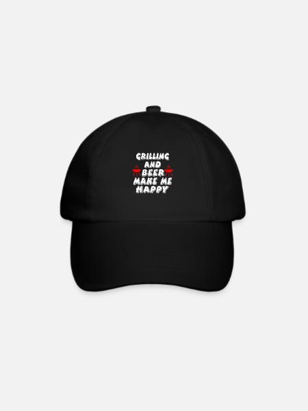 Grillen - Baseballkappe - Schwarz/Schwarz