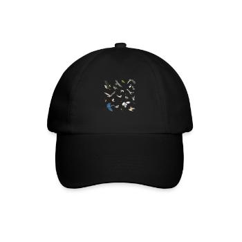Vögel Kanadas - Baseballkappe - Schwarz/Schwarz - Vorne