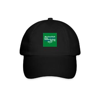 Grün - Baseballkappe - Schwarz/Schwarz - Vorne