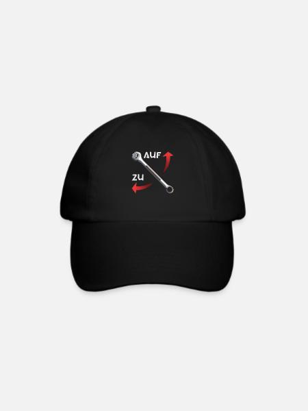 Schraubenschlüssel auf zu2 - Baseballkappe - Schwarz/Schwarz
