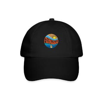 Francisco Hemd Vintage Sunset Francisco Groovy - Baseballkappe - Schwarz/Schwarz - Vorne