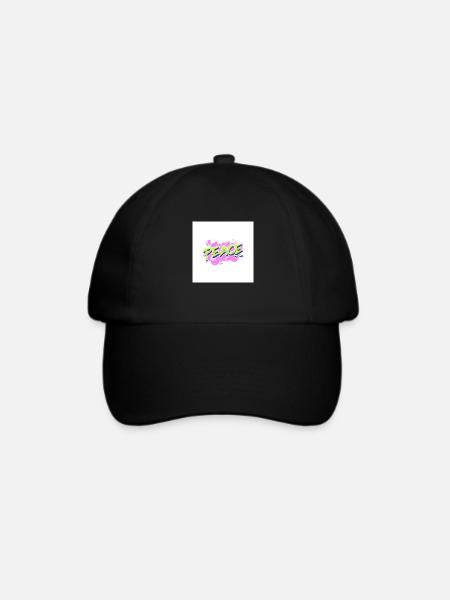 graffiti logo maker featuring bubbly graphics - Baseballkappe - Schwarz/Schwarz