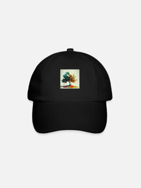 Schmelzwelle - Baseballkappe - Schwarz/Schwarz