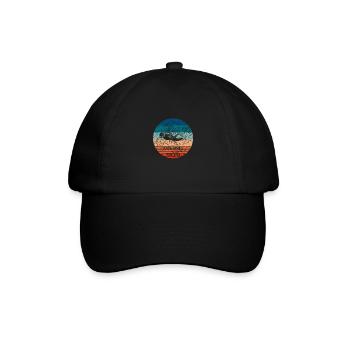 Diving Mom - Taucherdesign für tauchende Mamas - Baseballkappe - Schwarz/Schwarz - Vorne