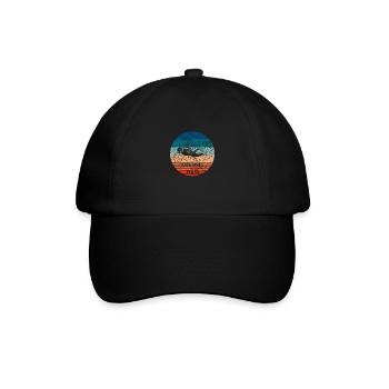 Diving Dad - Taucherdesign für tauchenden Papas - Baseballkappe - Schwarz/Schwarz - Vorne