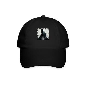 Einsamer Rächer und Wächter in der Dystopie - Baseballkappe - Schwarz/Schwarz - Vorne