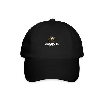 Erschaffe Welten - Baseballkappe - Schwarz/Schwarz - Vorne