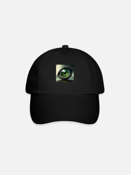 Fantasy Eye Geschenk - Baseballkappe - Schwarz/Schwarz