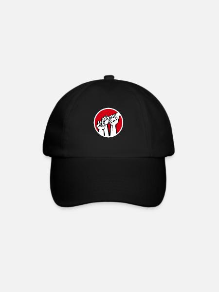 Fäuste1b - Baseballkappe - Schwarz/Schwarz