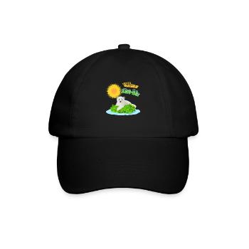 Klima Klee-Bär (Klima-Kleber) - Baseballkappe - Schwarz/Schwarz - Vorne