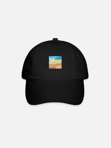 Beach - Baseballkappe - Schwarz/Schwarz