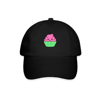 sweet cupcake - Baseballkappe - Schwarz/Schwarz - Vorne