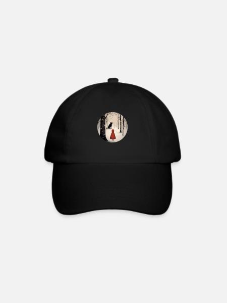 Rotkäppchen - Baseballkappe - Schwarz/Schwarz