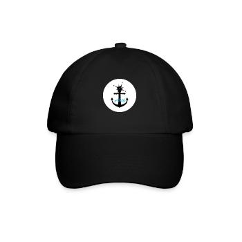 Ahoi - Baseballkappe - Schwarz/Schwarz - Vorne