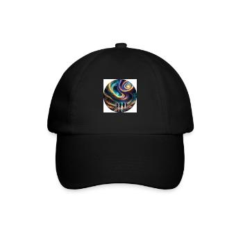zukunft - Baseballkappe - Schwarz/Schwarz - Vorne