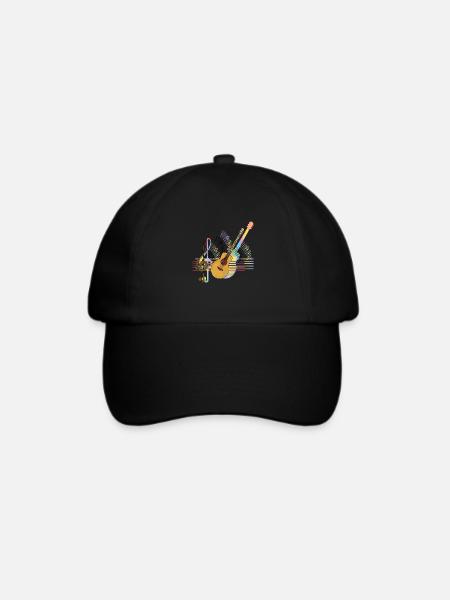 Gitarre - Baseballkappe - Schwarz/Schwarz
