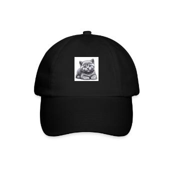 Britisch Kurzhaar - Baseballkappe - Schwarz/Schwarz - Vorne