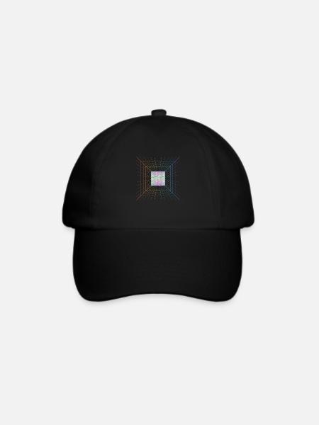 90er Design - Baseballkappe - Schwarz/Schwarz