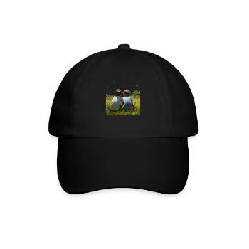 Eine unbeschwerte Kindheit - Baseballkappe - Schwarz/Schwarz - Vorne