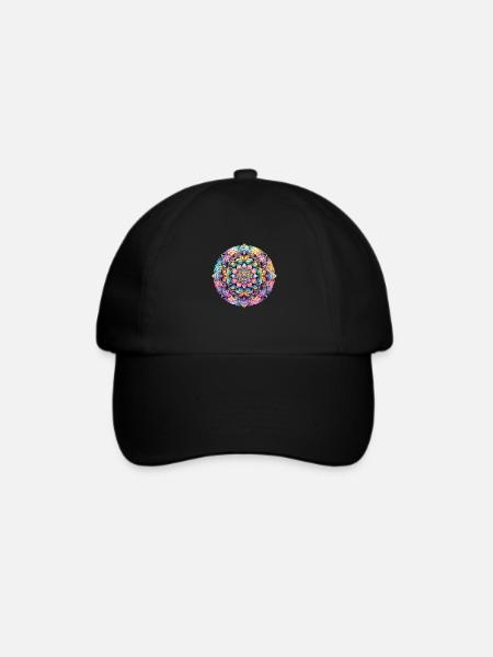Eleganz der Farbblüte - Baseballkappe - Schwarz/Schwarz