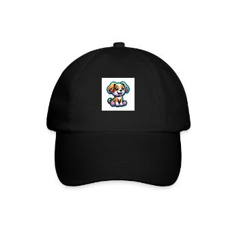 puppy 1 - Baseballkappe - Schwarz/Schwarz - Vorne