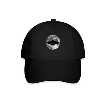 UFO Moon - Baseballkappe - Schwarz/Schwarz - Vorne