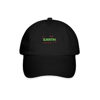 Make Earth Great Again - Baseballkappe - Schwarz/Schwarz - Vorne