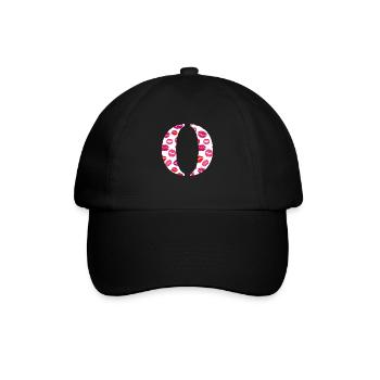 Brief o Küsse - Baseballkappe - Schwarz/Schwarz - Vorne
