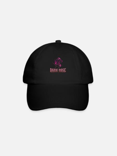Blumen Frauen Frauenpower Design Kunst Weiblicher Stil - Baseballkappe - Schwarz/Schwarz