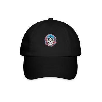 Tauchen Sie ein ins Unbekannte! - Baseballkappe - Schwarz/Schwarz - Vorne
