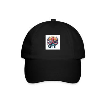 sete - Baseballkappe - Schwarz/Schwarz - Vorne