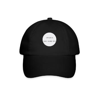 Äppelwoi geht immer Noi - Hessisch Spruch - Baseballkappe - Schwarz/Schwarz - Vorne