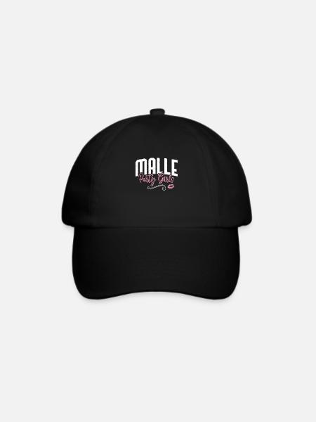 Malle party girls kuss - Baseballkappe - Schwarz/Schwarz
