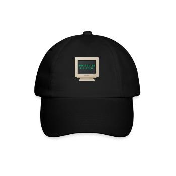 CRT Design - Die Realität ist eine Panne - Baseballkappe - Schwarz/Schwarz - Vorne