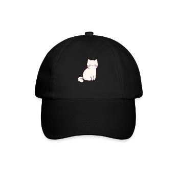 Katze Haustiere - Baseballkappe - Schwarz/Schwarz - Vorne