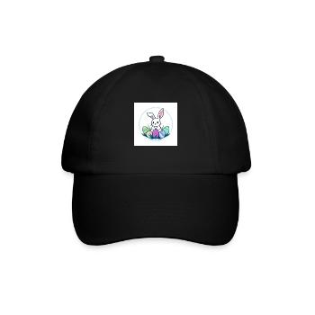 Ei, Ei, Osterzeit! - Baseballkappe - Schwarz/Schwarz - Vorne