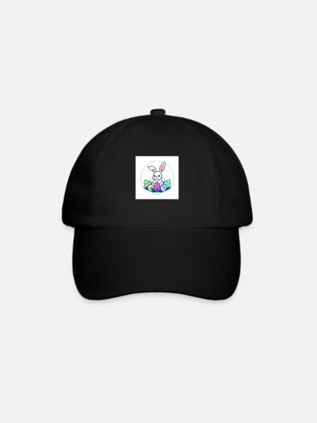 Ei, Ei, Osterzeit! - Baseballkappe - Schwarz/Schwarz