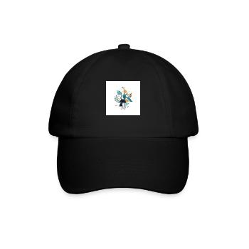 Moderne Natur - Baseballkappe - Schwarz/Schwarz - Vorne