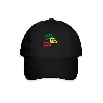 Roots, Rock, Reggae - Baseballkappe - Schwarz/Schwarz - Vorne