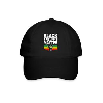 Black Lives Matter - Baseballkappe - Schwarz/Schwarz - Vorne