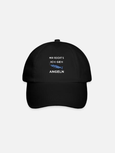Mir reicht s ich geh Angeln - Baseballkappe - Schwarz/Schwarz