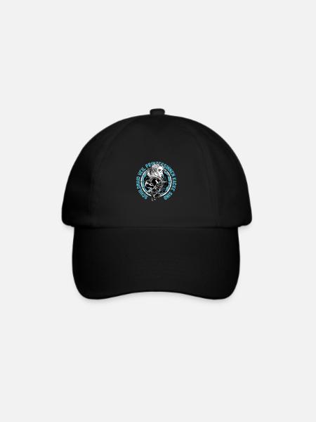 Schildmaid Wikinger Kriegerin - Baseballkappe - Schwarz/Schwarz