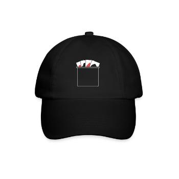 Blackjack Black Jack Casino - Baseballkappe - Schwarz/Schwarz - Vorne