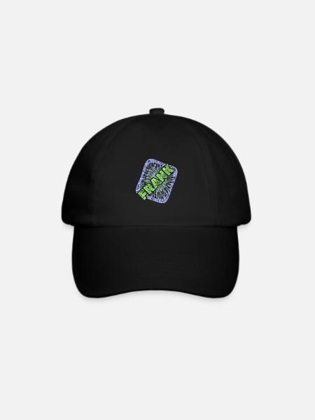 Geschenk für Frank - Baseballkappe - Schwarz/Schwarz