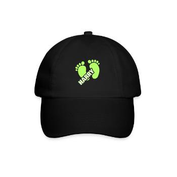 Geburt Harry - Baseballkappe - Schwarz/Schwarz - Vorne