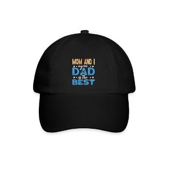 Vatertag - Bester Papa / Vater - Baseballkappe - Schwarz/Schwarz - Vorne