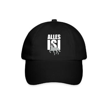 ALLES ISI - Baseballkappe - Schwarz/Schwarz - Vorne