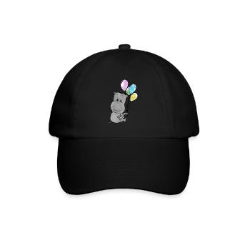 Hippo - Baseballkappe - Schwarz/Schwarz - Vorne