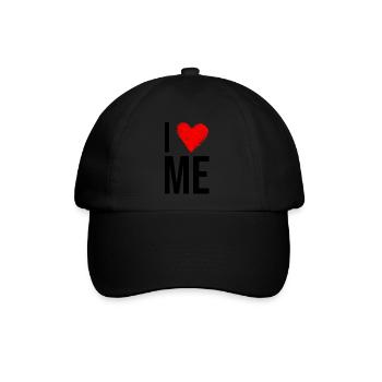 I love me - Baseballkappe - Schwarz/Schwarz - Vorne